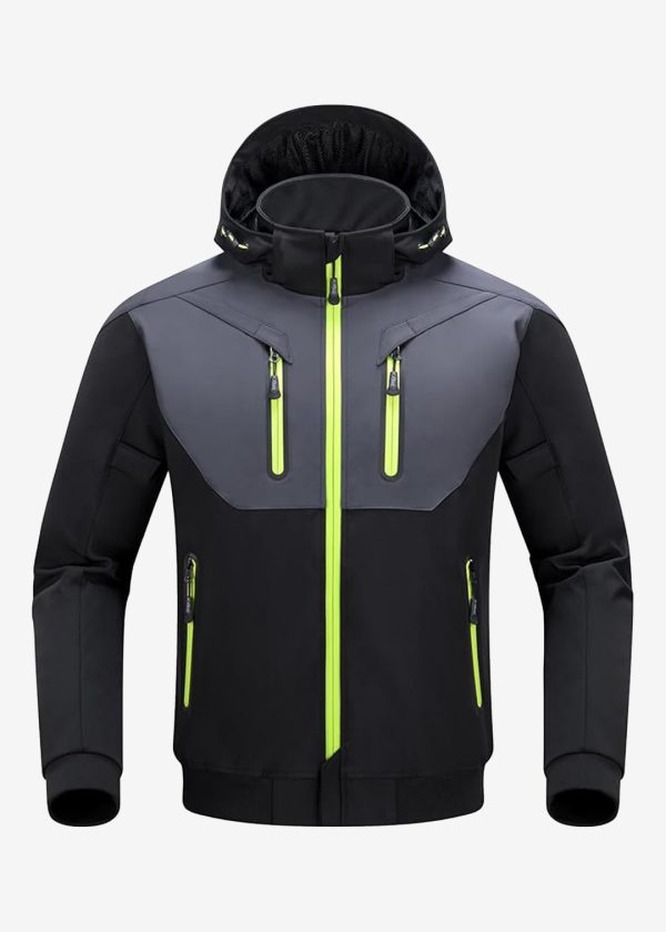 Blouson Moto Hiver Homme avec Protections CE Noir